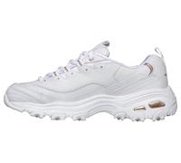Skechers D'Lites - Fresh Start, Sneaker, Mujer, White Silver, 37 EU
