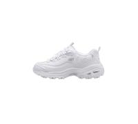 Skechers D'lites Fresh Start, Sneaker Mujer, White Silver, 41 EU