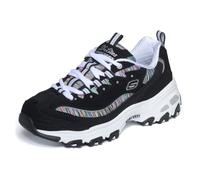 Skechers Women's DLites Interlude Sneaker, Black Multi Bkmt, 36 EU