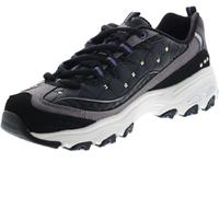 Skechers D'lites - Me Time - Tenis con cordones para mujer, Negro Wht Multi, 5 Wide
