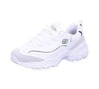 Skechers D'LITES New Heat Zapatillas para Mujer, Color Blanco/Negro/Rojo, Talla 38.5 EU, Blanco y Negro, 38.5 EU