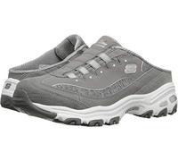 Skechers D'Lites Resilient, Pantuflas Mujer, Grey/White, 40 EU