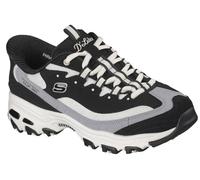 Skechers D'Lites-Smooth Nostalgia, Tenis sin Cordones para Mujer, Negro/Natural, 41 EU