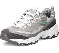 Skechers D'lites Sneaker, Zapatillas Mujer, Grey Light Pink, 37.5 EU