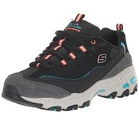 Skechers D'lites Sneaker, Zapatillas Mujer, Negro/Multicolor, 36.5 EU
