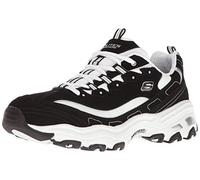 Skechers D'Lites, Sneakers Hombre, Black/White, 46 EU