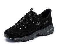 Skechers D'lites - Zapatillas sin cordones para mujer, Negro/Negro, 41 EU
