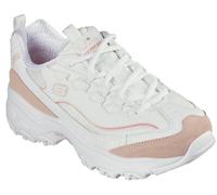 Skechers D'LITES, Zapatos Mujer, Blanco Naranja, 36.5 EU