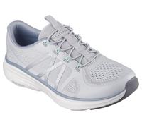 Skechers D'lux Comfort 2.0 Victory - Tenis para Mujer, Malla Gris con Ribete Menta, 39.5 EU