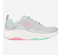 Skechers D'Lux Espuma Viscoelástica Roam Mujer Gimnasio Ejercicio Trainers Gris