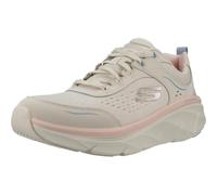 SKECHERS - DLUX WALKER 2,0-DAI para: MUJER color: Natural Leather/Mesh/Pink & Blue Trim talla: 38