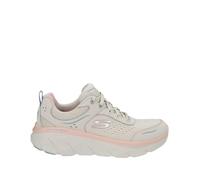 SKECHERS - DLUX WALKER 2,0-DAI para: MUJER color: Natural Leather/Mesh/Pink & Blue Trim talla: 40