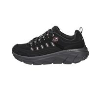 Skechers D'Lux Walker 2.0 Golden Step, Zapatillas Mujer, Black Leather/Rose Gold Trim, 40 EU