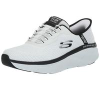 Skechers D'lux Walker 2.0 Rezinate - Zapatillas sin Cordones para Hombre, Blanco/Negro, 47.5 EU