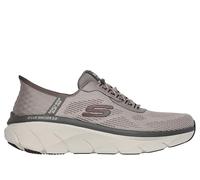 Skechers D'lux Walker 2.0 Rezinate - Zapatillas sin Cordones para Hombre, Gris Topo, 42.5 EU