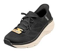 Skechers D'lux Walker 2.0 Thrill Movement - Tenis para Mujer, Borde de Punto Negro y marrón, 38.5 EU