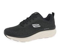Skechers D'lux Walker Daily Beauty - Tenis para Mujer, Tejido Negro y Ribete Blanco, 37.5 EU