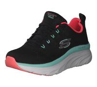Skechers D'LUX WALKER FRESH FINESSE, Zapatillas para Mujer, Black Mesh/Mint Trim, 40 EU