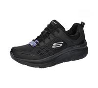 Skechers D'lux Walker Infinite Motion, Zapatillas Mujer, Black Leather Mesh Trim, 36 EU