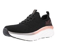 Skechers Zapatillas para mujer D'lux Walker Let It Glow Negro tejido detalle oro rosa 37 EU