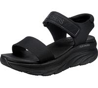 Skechers Sandalias deportivas para mujer D'LUX WALKER NEW BLOCK malla negra 38 EU