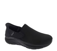 Skechers D'lux Walker Orford Slip-in, Mocasín Penny Hombre, Black, 44 EU X-Ancho