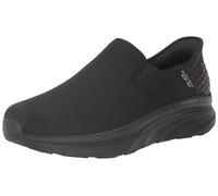Skechers D'lux Walker Orford Slip-in, Mocasín Penny Hombre, Black, 47.5 EU X-Ancho
