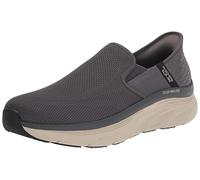 Skechers D'Lux Walker Orford - Zapatillas sin cordones para hombre, Carbón vegetal, 45 EU