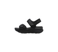 Skechers Sandalias planas D'LUX WALKER Adore Mujer Negras Veganas