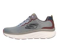 Skechers D'Lux Walker Scrambler, Sneakers Hombre, Gray/Red, 42 EU