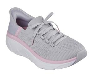 Skechers D'LUX Walker - Zapatillas Deportivas para Mujer, Talla 38 EU, Gris, 38 EU