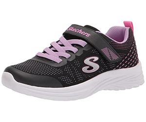 Skechers DREAMY DANCER RADIANT ROGUE, Zapatillas para Niñas, Black & Lavender Mesh/Multi Trim, 27.5 EU