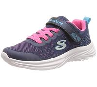 Skechers DREAMY DANCER RADIANT ROGUE, Zapatillas para Niñas, Navy & Hot Pink Mesh/Multi Trim, 35 EU