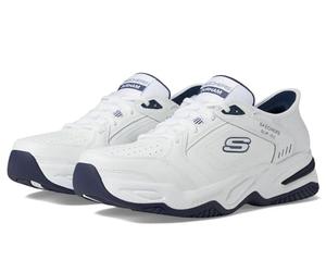 Skechers Durham - Tenis sin Cordones para Hombre, Blanco, 46 EU
