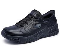 Skechers Durham - Tenis sin cordones para hombre, Negro -, 45.5 EU