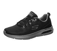 Skechers DYNA-AIR, Zapatillas Hombre, Black Mesh/Charcoal Trim, 45 EU