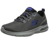 Skechers DYNA-AIR, Zapatillas Hombre, Charcoal Mesh/Black Trim, 42.5 EU