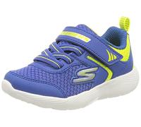 Skechers DYNA-LITE RETLER, Zapatillas para Niños, Blue Synthetic / Textile / Lime Trim, 22 EU