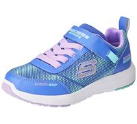 Skechers Dynamic Tread Journey Time, Zapatos deportivos Niñas, Blue Synthetic/Lavender Trim, 33 EU