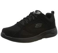 Skechers DYNAMIGHT 2.0 FALLFORD, Zapatillas para Hombre, Black Leather/Mesh/Pu/Trim, 41 EU