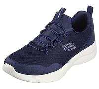 Skechers Dynamight 2.0 Real Smooth, Zapatos Deportivos Mujer, Navy Mesh/Off White Trim, 37 EU