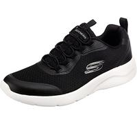 Skechers Dynamight 2.0 - Setner, Zapatillas de Deporte Hombre, Black Mesh Synthetic White Trim, 44 EU