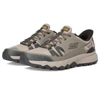 Skechers Dynamite At Escapar, Zapatillas Hombre, Taupe Leather/Textile/Trim, 46.5 EU