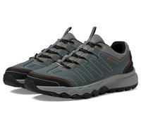 Skechers Dynamite en, Trekking Corte Bajo Hombre, Ribete de Malla sintética Gris, 42.5 EU