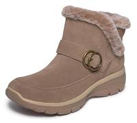 Skechers Easy Going Botas cortas al tobilloMujer | Manos libres, ajuste holgado, espuma viscoelástica refrigerada por aire, forro de piel sintética