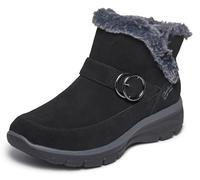Skechers Easy Going Botas cortas al tobilloMujer | Manos libres, ajuste relajado, espuma viscoelástica refrigerada por aire, forro de piel sintética, repelente al agua 3M