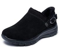 Skechers Easy Going-Modern Time Hands Free Slip-ins, Botas Cortas al Tobillo Mujer, Negro/Negro, 35 EU