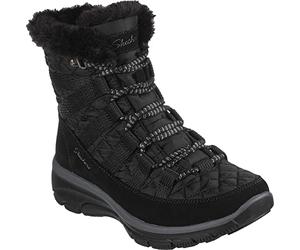 Skechers Easy Going Moro Street, Botas Mujer, Black Textile/ Suede, 37 EU