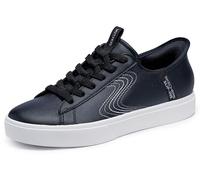Skechers Eden LX Slip Ins - Tenis para mujer, Negro/blanco, 4 UK (7 US)