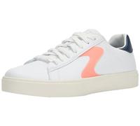 Skechers Eden LX Top GradeEDEN LX Top Grade para Mujer, Blanco Duraleather Azul Marino Rosa Trim, 39.5 EU